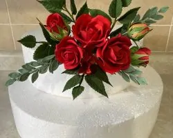 Flores en Pasta de Goma