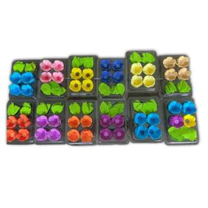 Flores en pasta de goma comestibles